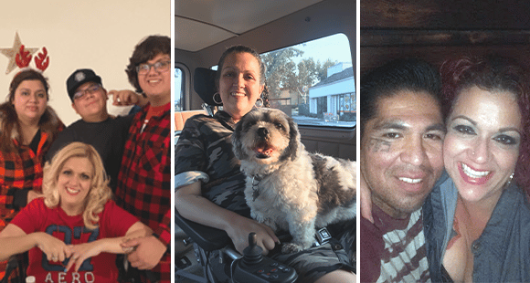 Caridad Paz and family