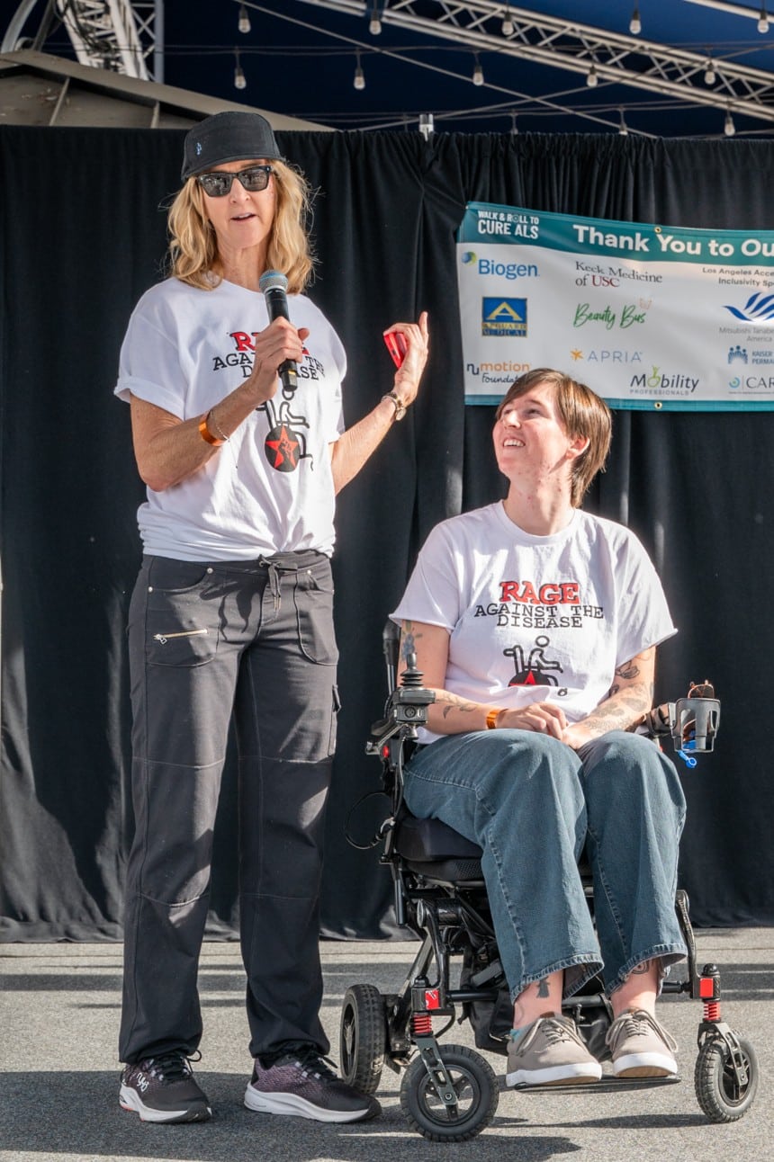 Erin Taylor and her mother, Lily Taylor, at the 2024 LA Walk