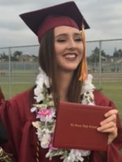 Erin Taylor at her college graduation